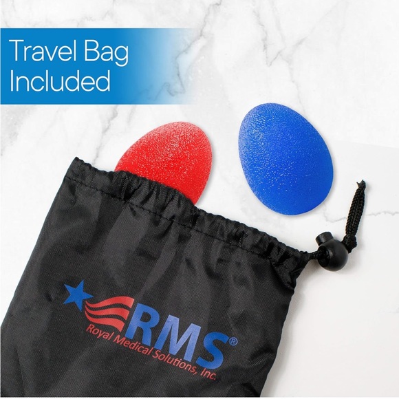 RMS 4-Pack Hand Exercise Balls - Physical & Occupational Therapy Kit. BRAND NEW - Picture 6 of 11